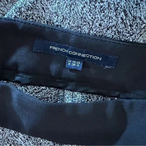French Connection Black and White Skinny Pants Size 4 Marled Pockets Career Work - Picture 7 of 7